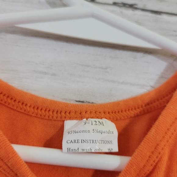 Boutique Brand Baby Girl Fox Dress Animals Fall Thanksgiving Dress Size 9-12 M - Picture 7 of 8